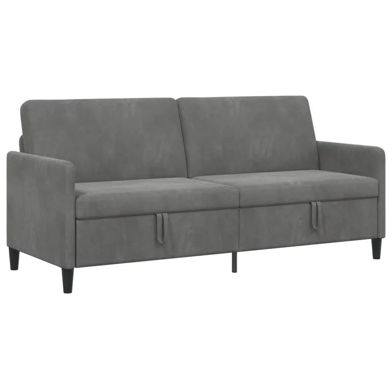 Sofa su saugojimo vieta Tamsiai pilka 192 x 78 x 87 cm