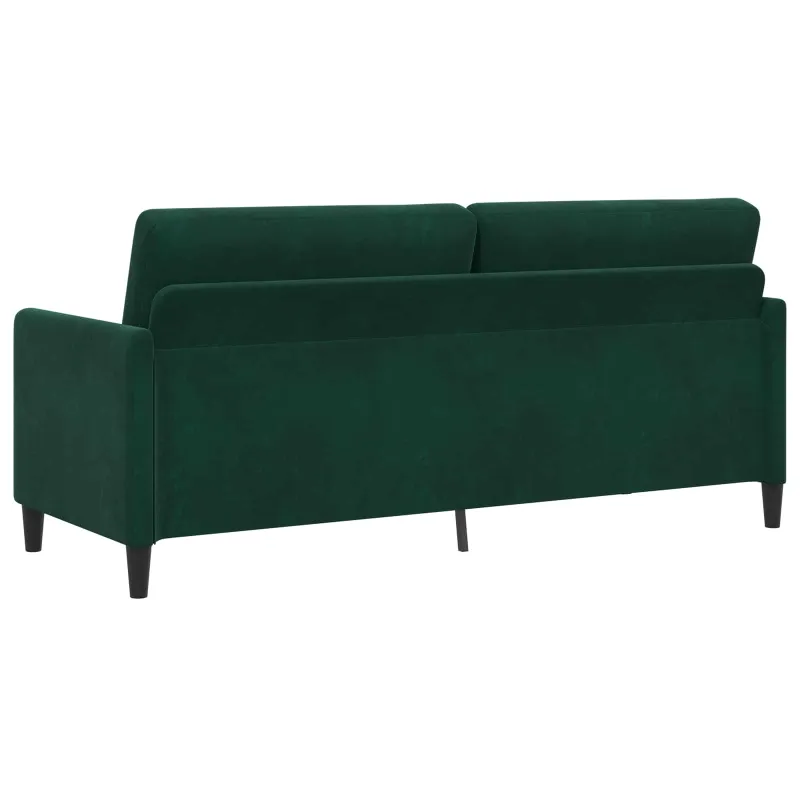 Sofa su saugojimo vieta Tamsiai žalia 192 x 78 x 87 cm