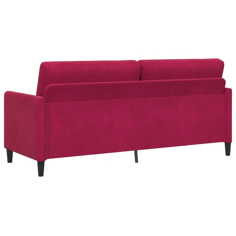 Sofa su saugojimo vieta Vyno raudona 192 x 78 x 87 cm