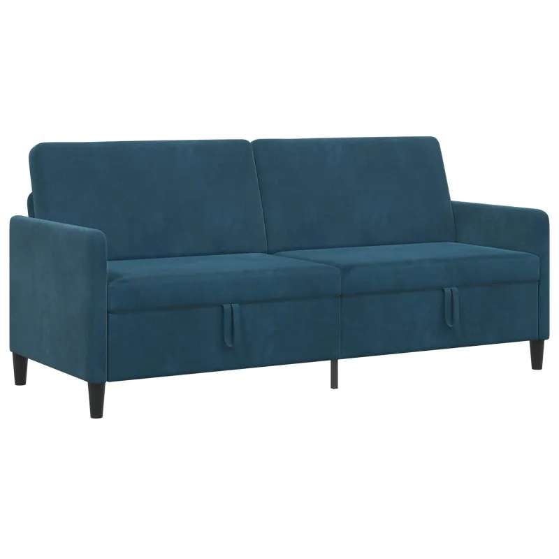 Sofa su saugojimo vieta Mėlyna 192 x 78 x 87 cm Poliesteris