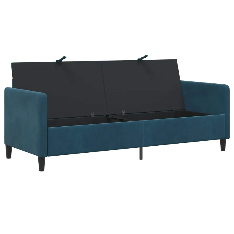 Sofa su saugojimo vieta Mėlyna 192 x 78 x 87 cm Poliesteris
