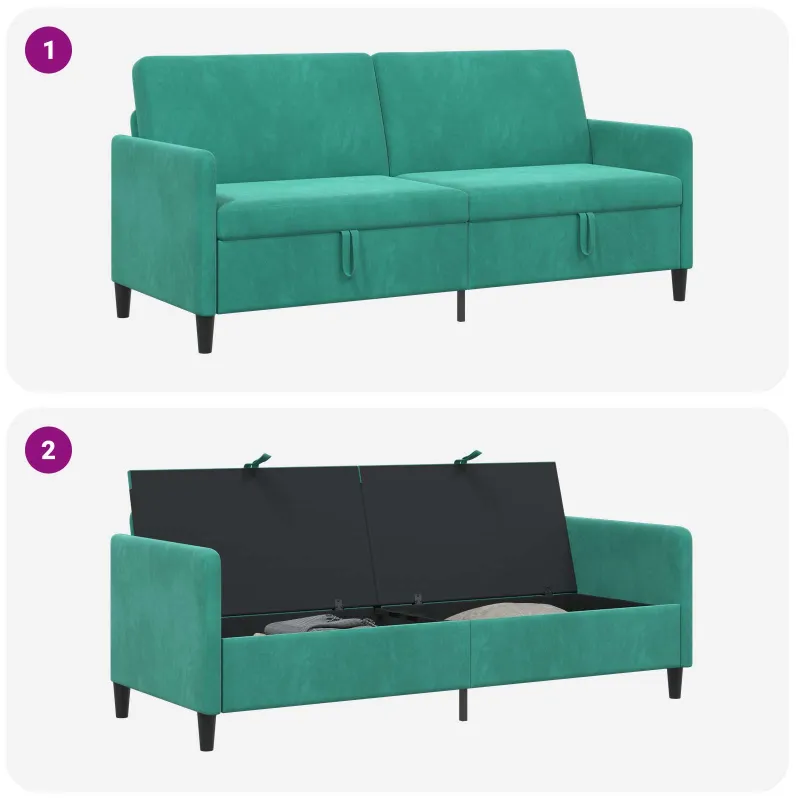 Sofa su saugojimo vieta Turkio 192 x 78 x 87 cm Poliesteris
