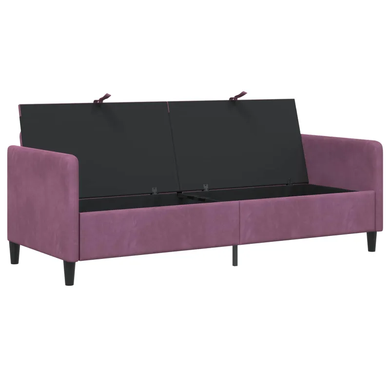 Sofa su saugojimo vieta Violetinė 192 x 78 x 87 cm Poliesteris