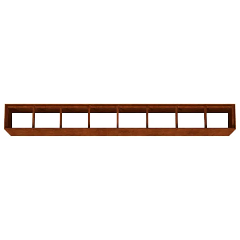 Aukštas sodo lovelis, 360x40x80cm, Corten plienas