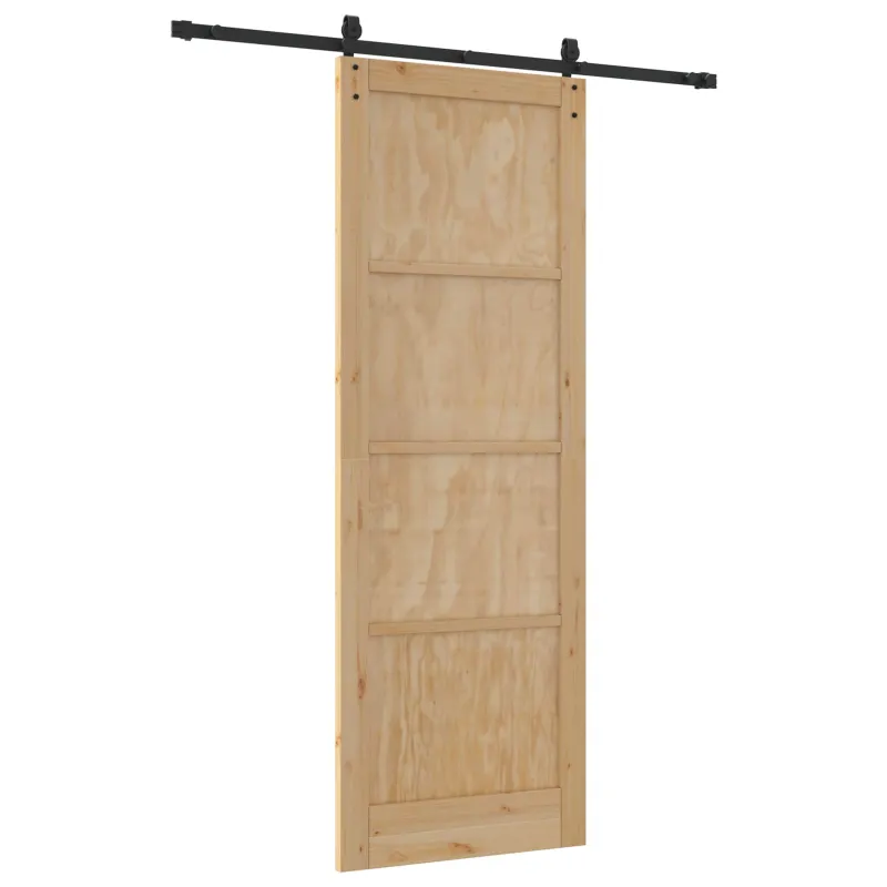Slankios durys ORKDAL Natūrali ir juoda 83 x 232 cm