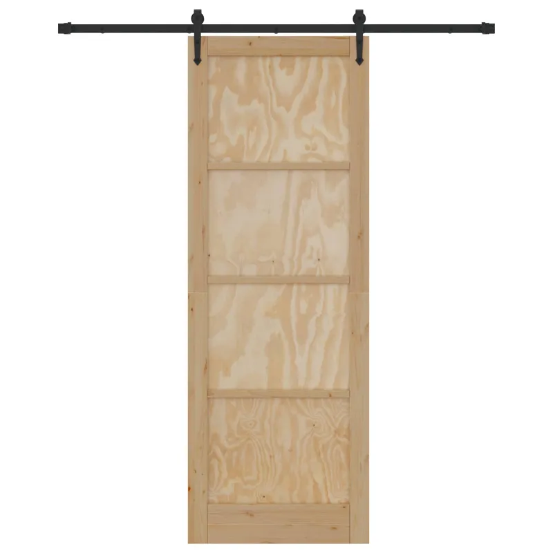 Slankios durys ORKDAL Natūrali ir juoda 83 x 232 cm