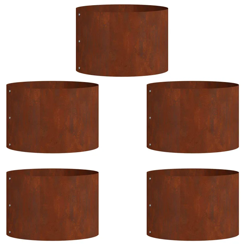 Vazonų žiedas 5 pcs Ruda 30 x 30 x 20 cm