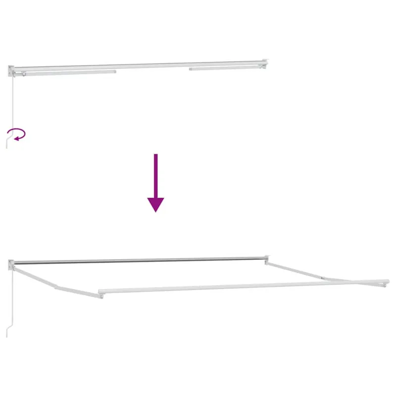 Ištraukiama markizė Įvairiaspalvis 500 × 300 cm