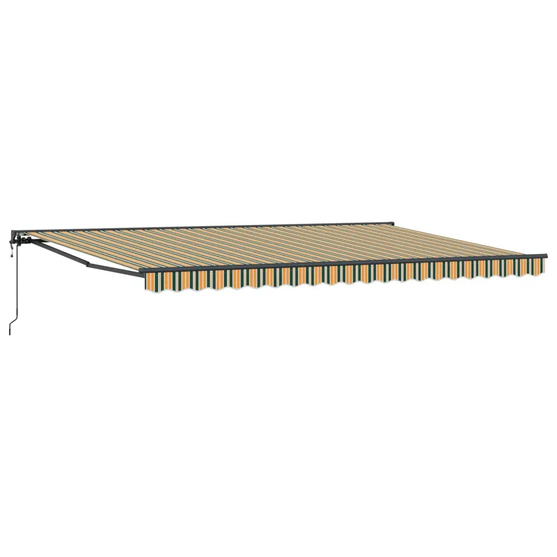 Markizės rėmas Žalia ir geltona 500 × 300 cm