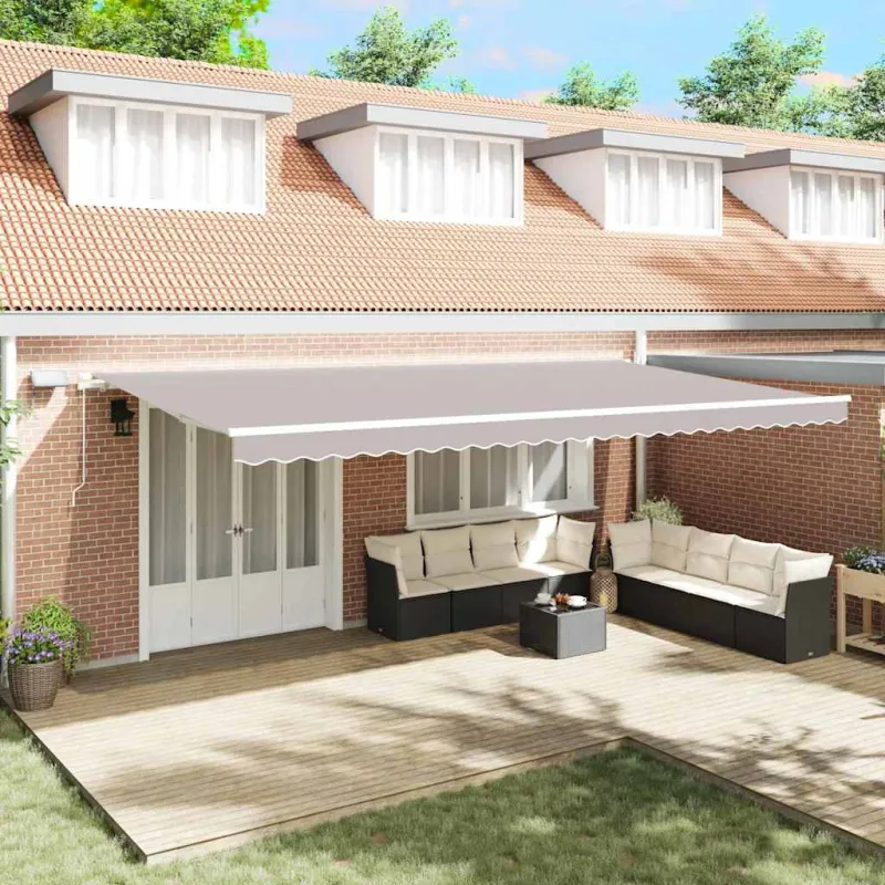 Ištraukiama markizė Šviesiai pilka 600 × 350 cm