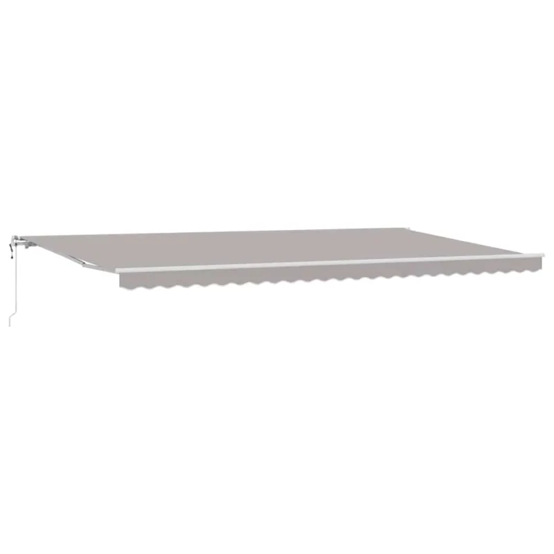 Elektrinė ištraukiama pavėsinė Šviesiai pilka 600 × 350 cm