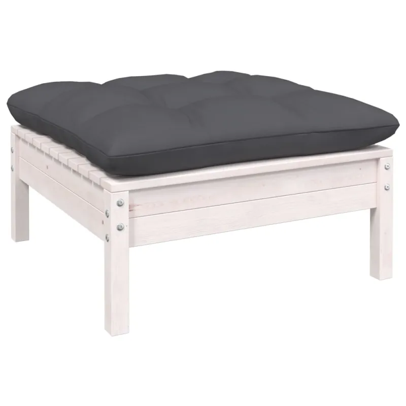 Sodo komplekti, 9 osaa, valkoinen, mäntypuuta