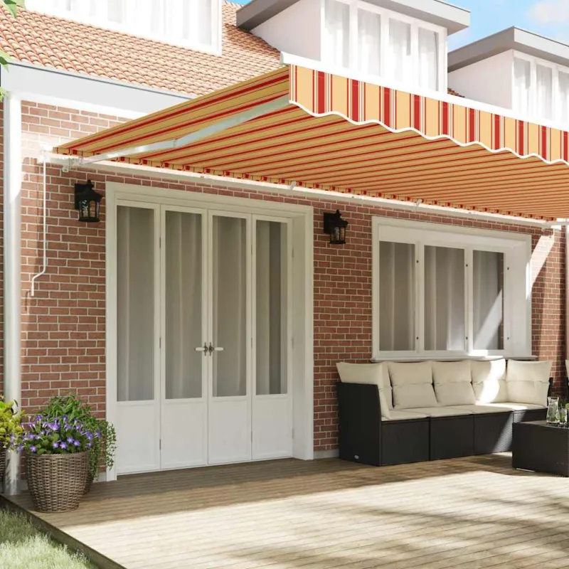 Ištraukiama markizė Geltona ir Oranžinė 600 × 300 cm