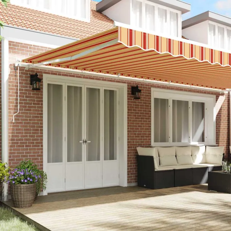 Ištraukiama markizė Geltona ir Oranžinė 600 × 300 cm