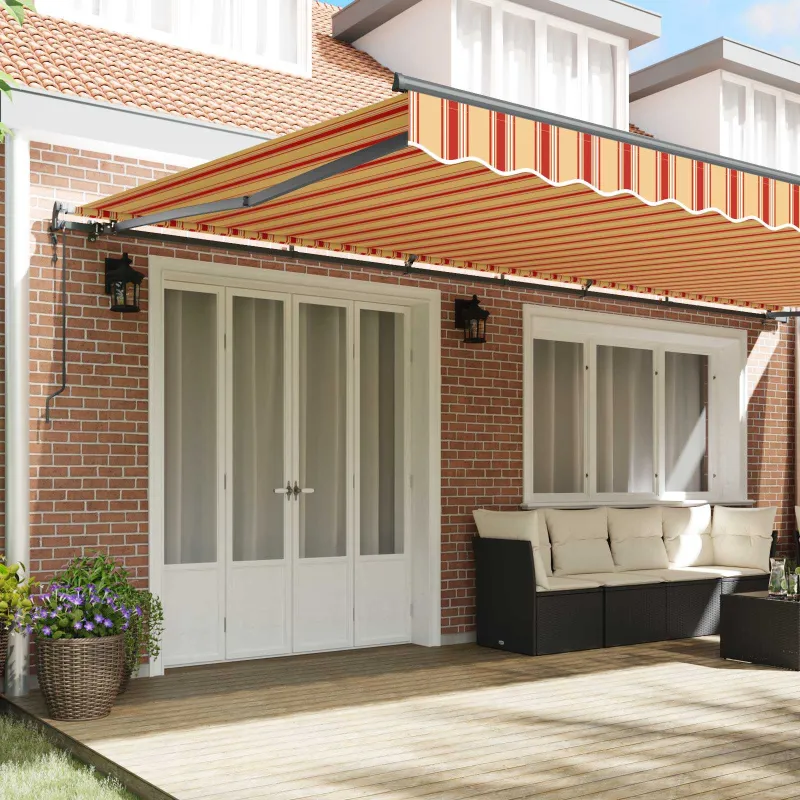 Ištraukiama markizė Geltona ir Oranžinė 600 × 300 cm