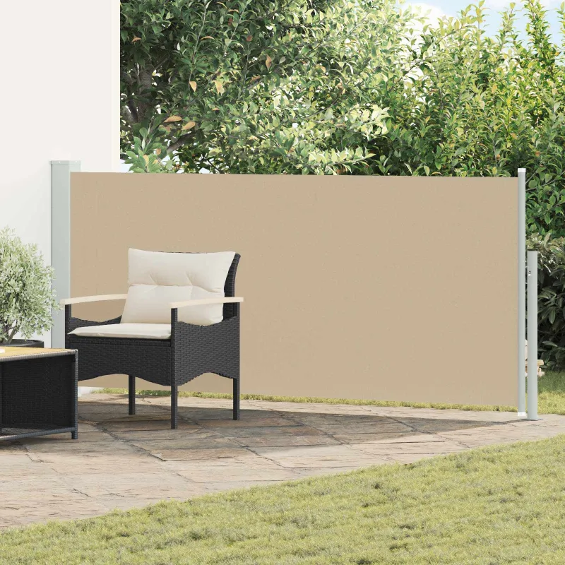 Ištraukiama šoninė užuolaida Smėlio 300 x 120 cm Poliesteris