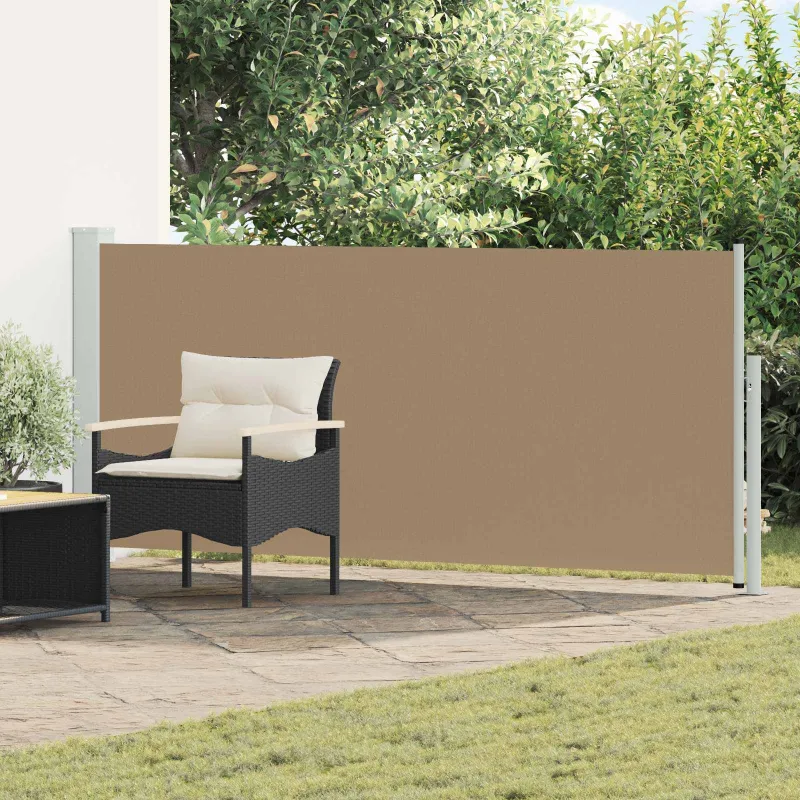 Ištraukiama šoninė užuolaida Taupe 500 x 117 cm Poliesteris