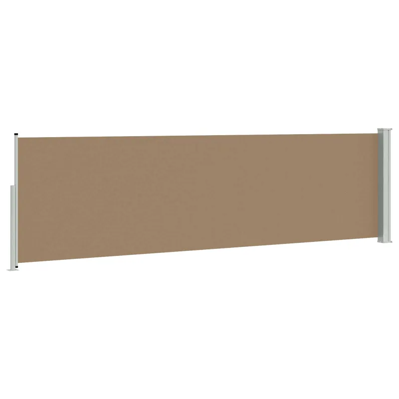 Ištraukiama šoninė užuolaida Taupe 500 x 117 cm Poliesteris