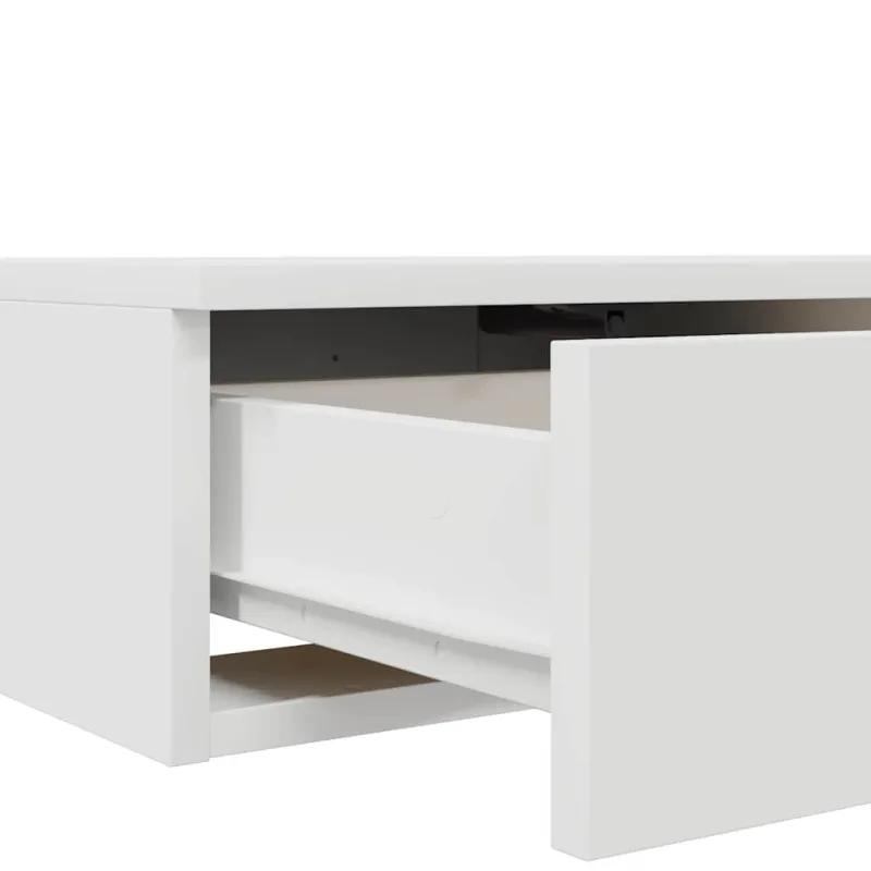 Lovos stalčiai Balta 160 x 36,5 x 16,5 cm Apdirbta mediena
