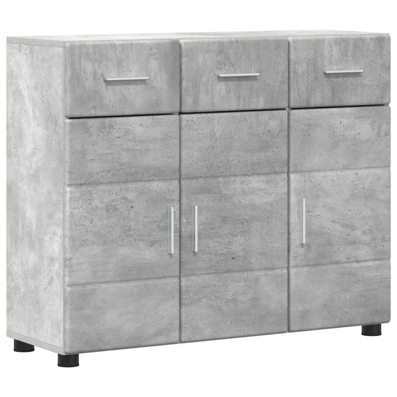 Kabalas su lentyna FLORIN Betono pilka 88,5 x 30,5 x 73 cm
