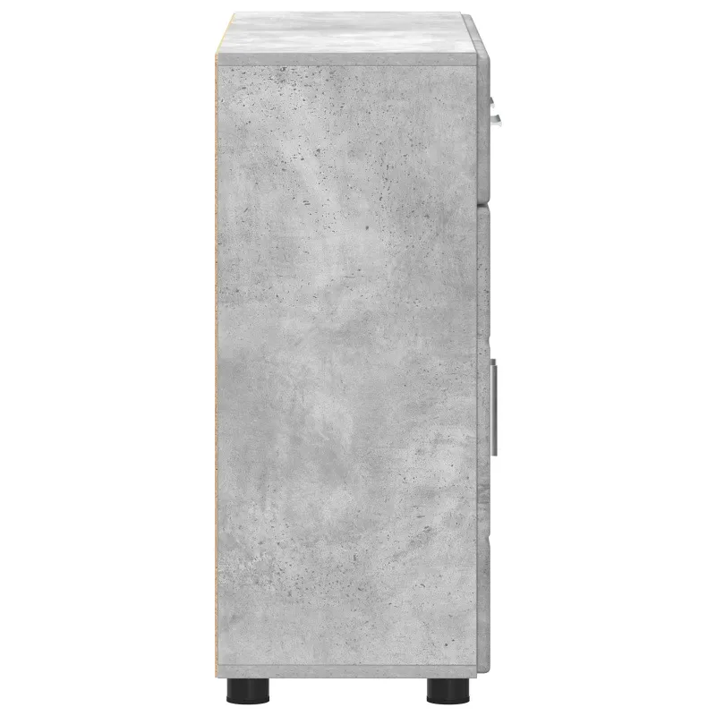 Kabalas su lentyna FLORIN Betono pilka 88,5 x 30,5 x 73 cm