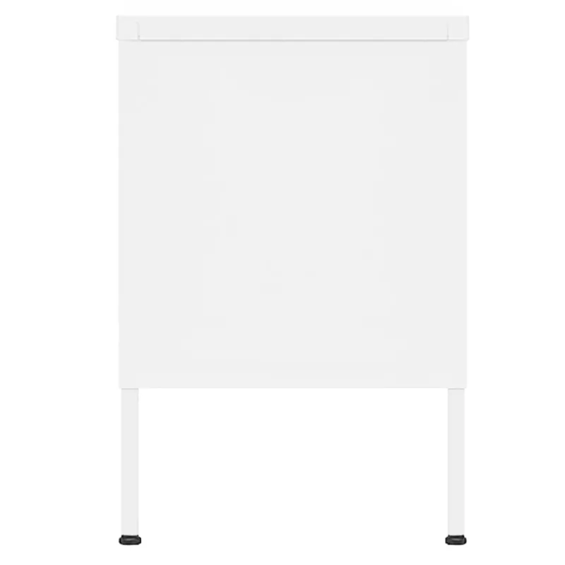 Televizoriaus spintelė, baltos spalvos, 105x35x50cm, plienas