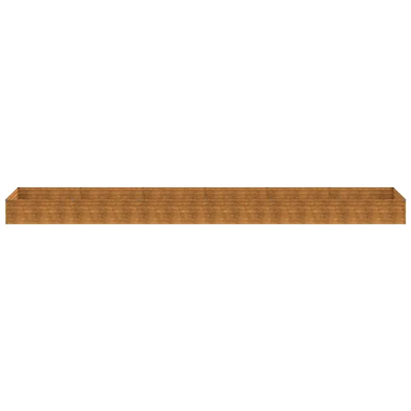 Aukštas sodo lovelis, 579x100x36cm, Corten plienas
