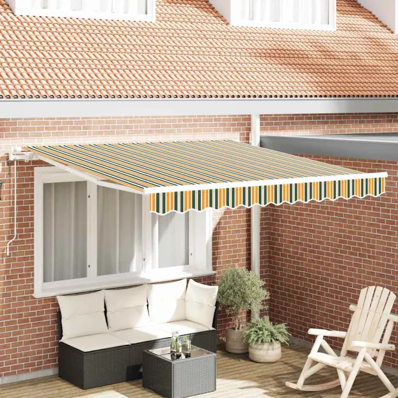 Ištraukiama markizė Žalia ir geltona 350 x 250 cm