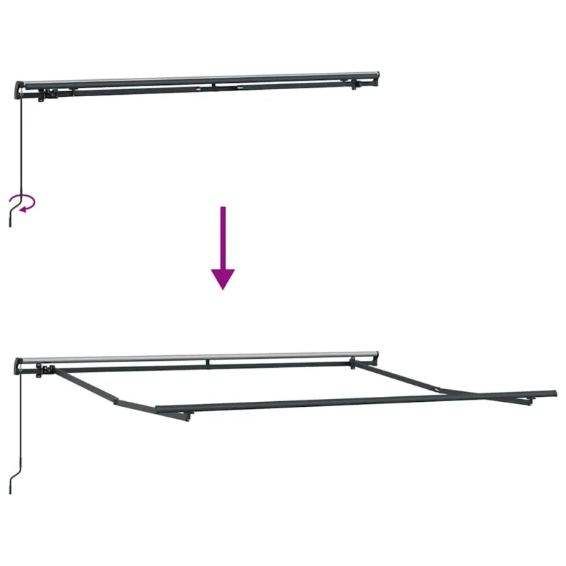 Ištraukiama markizė Žalia ir geltona 350 x 250 cm