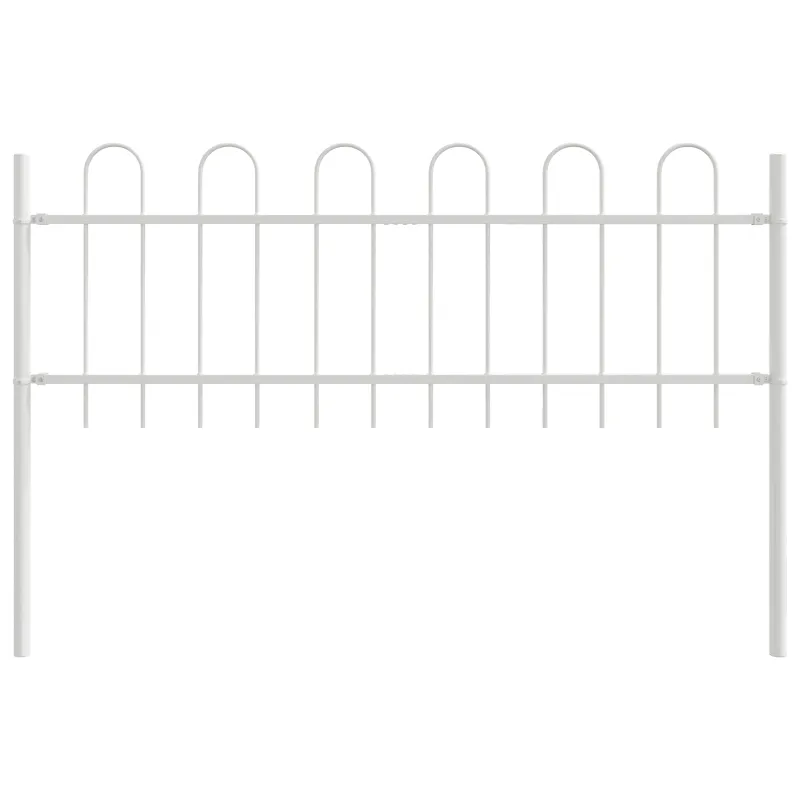 Sodo tvora 5 pcs Balta 8,5 x 0,6 m Miltelinis plienas