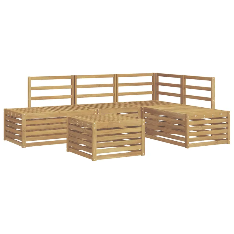 Lauko sofos komplektas 5 Vienetas Balta