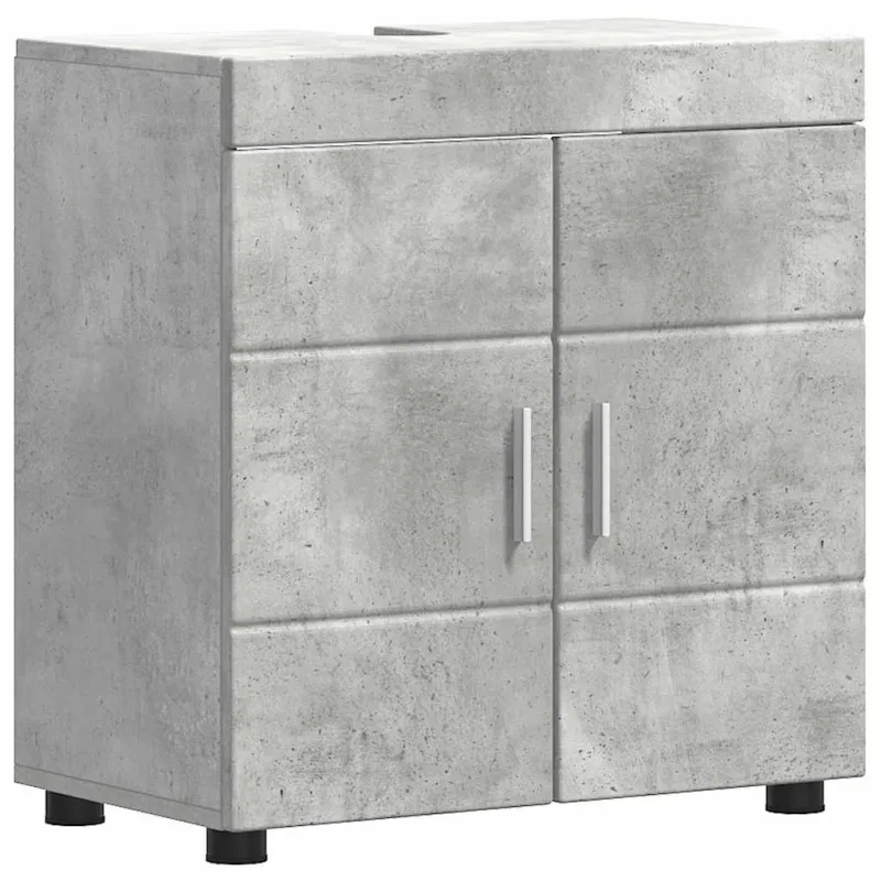 Vonios baldų rinkinys TULUM 5 pcs Betono pilka 60 x 34 x 63 cm