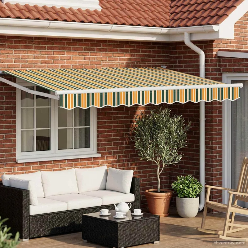 Rankinė ištraukiama markizė su LED 3,5 x 2,5 m