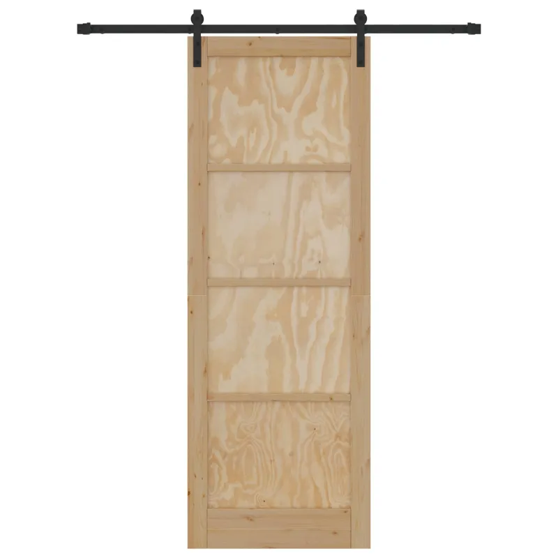 Slankios durys Natūrali ir juoda 83 x 232 cm