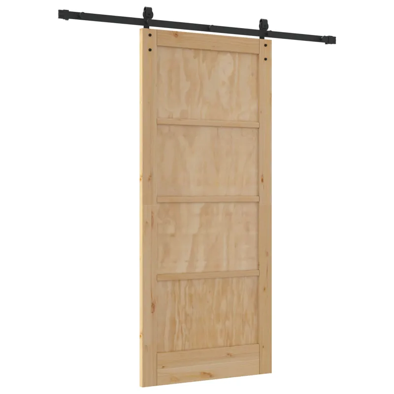 Slankios durys Natūrali ir juoda 86 x 198,5 cm