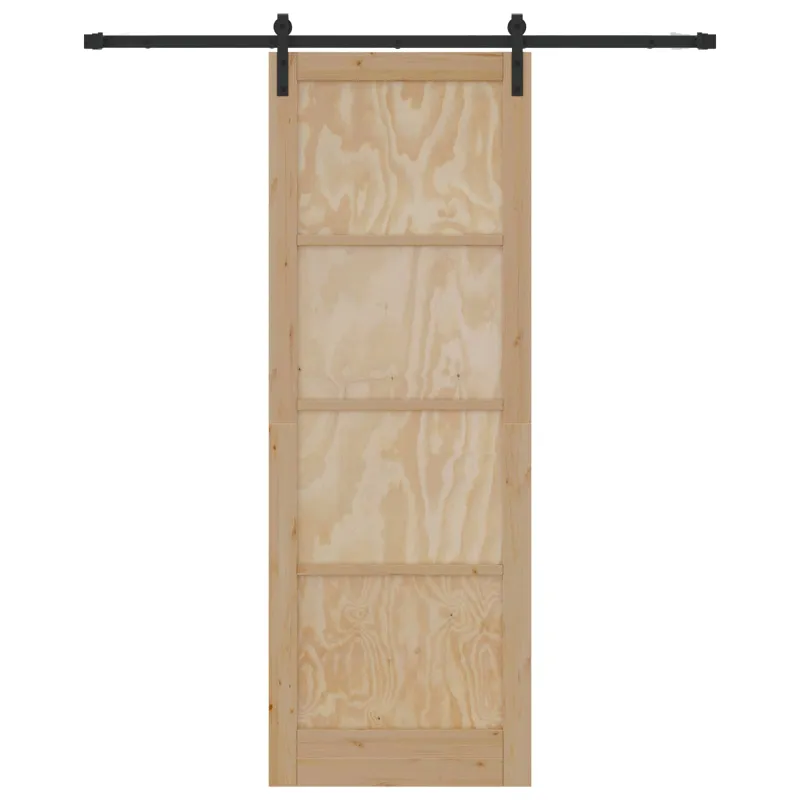 Slankios durys Natūrali ir juoda 83 x 232 cm