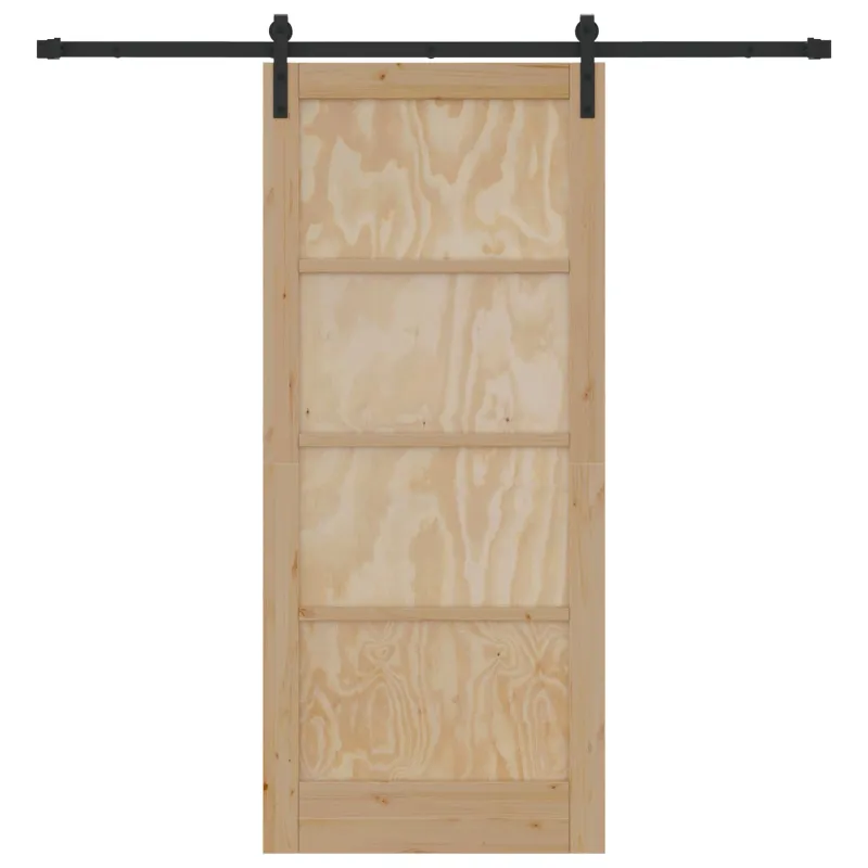 Slankios durys Natūrali ir juoda 86 x 198,5 cm