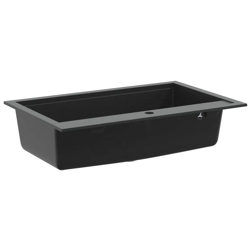 Kriauklė Juoda 795 x 505 mm Granitas