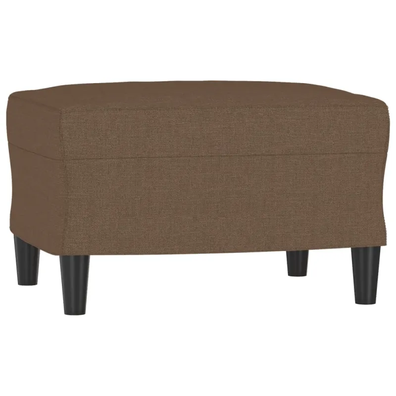 Trivietė sofa su pakoja, rudos spalvos, 180cm, audinys