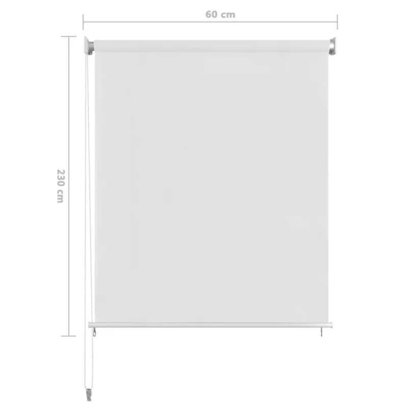 Lauko roletas, baltos spalvos, 60x230cm, HDPE