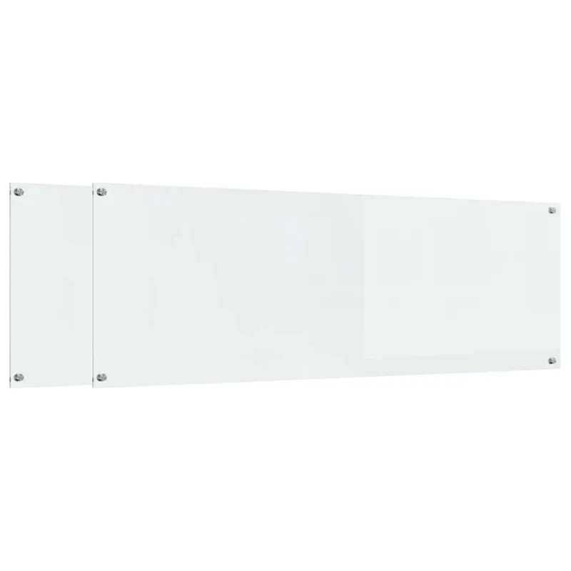 Virtuvės atbraila 2 pcs Skaidrus 120 x 40 cm grūdintas stiklas