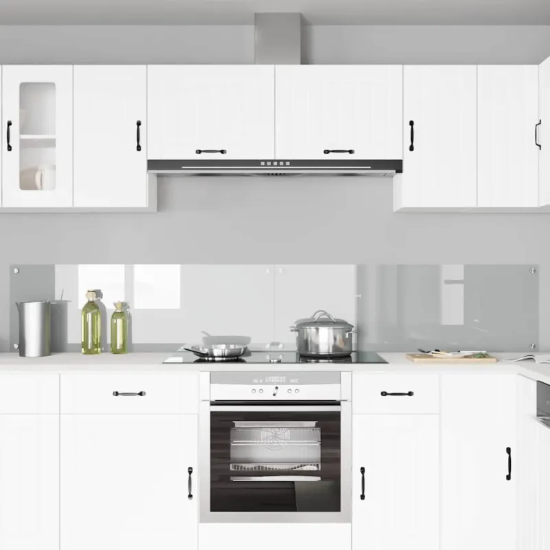 Virtuvės atbraila 2 pcs Skaidrus 120 x 40 cm grūdintas stiklas