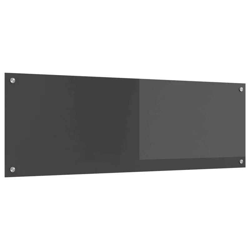 Virtuvės atbraila Tamsiai pilka 120 x 40 cm grūdintas stiklas
