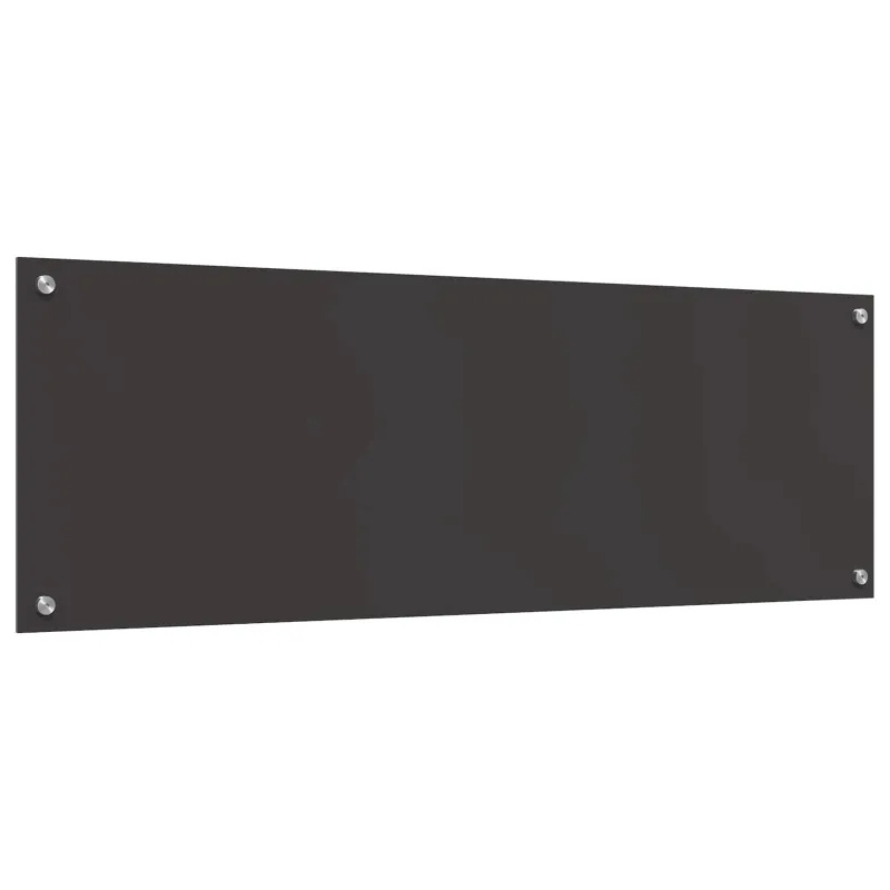Virtuvės atbraila Tamsiai pilka 120 x 40 cm grūdintas stiklas