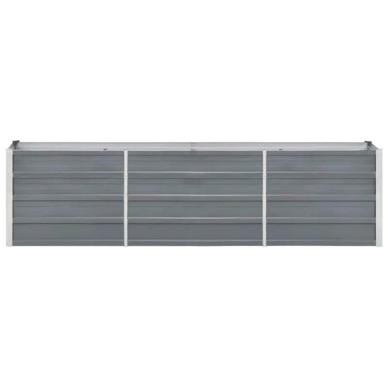 Lovelis, pilkas, 240x40x77cm, galvanizuotas plienas, aukštas