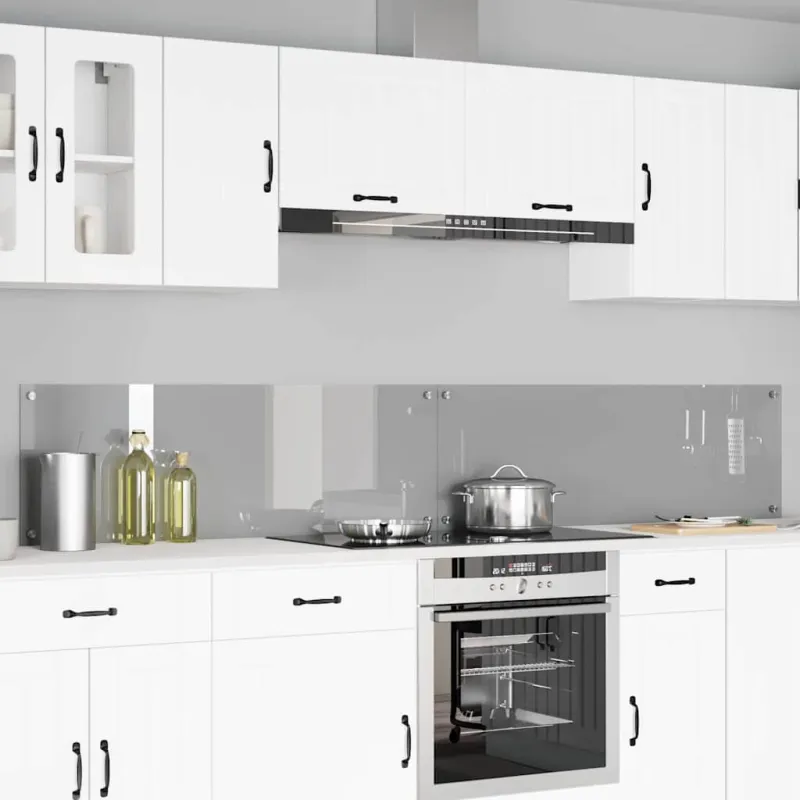 Virtuvės atbraila 2 pcs Šviesiai pilka 120 x 40 cm