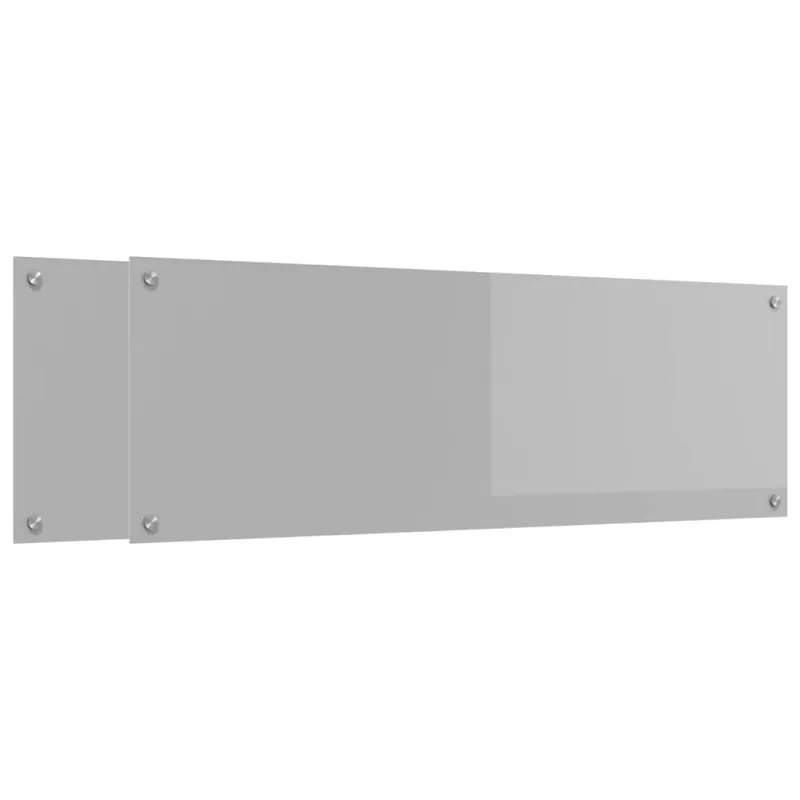 Virtuvės atbraila 2 pcs Šviesiai pilka 120 x 40 cm