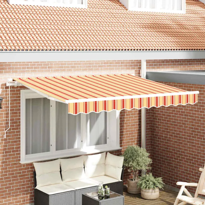 Ištraukiama markizė Geltona ir Oranžinė 250 x 200 cm audinys