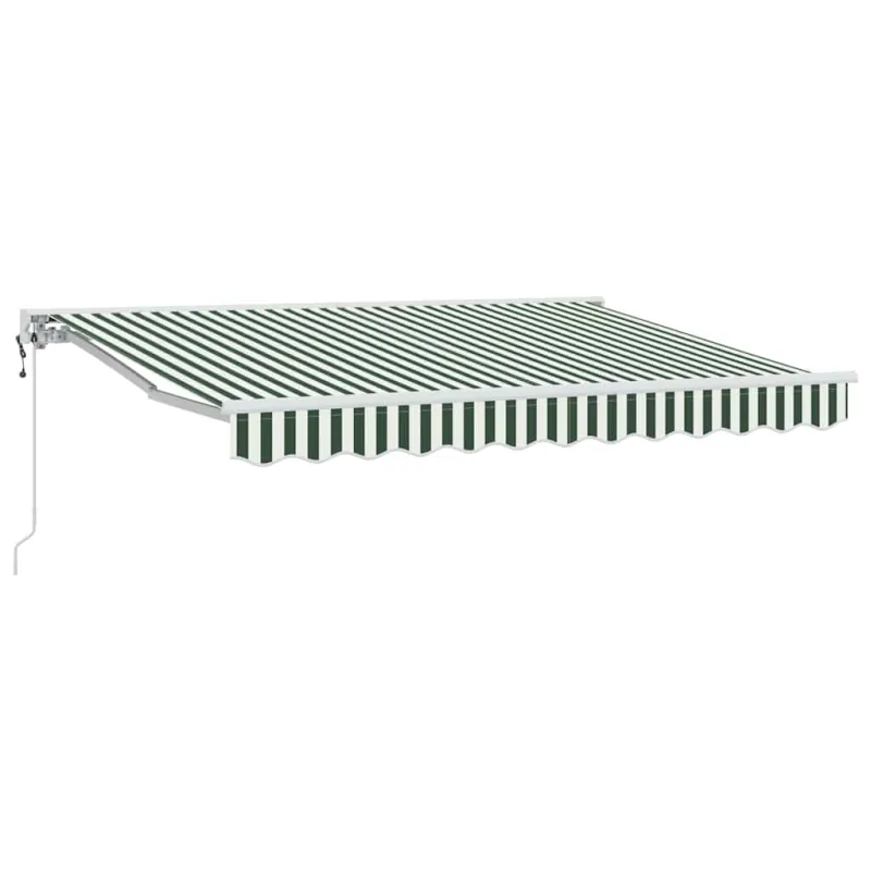 Markizės rėmas Žalia ir balta 350 x 200 cm
