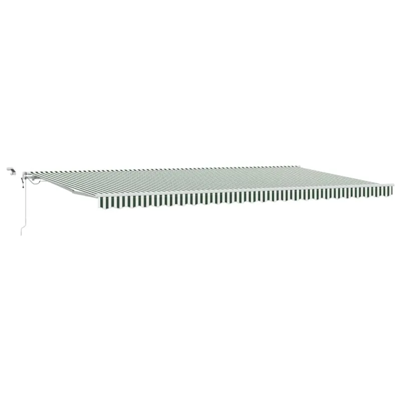 Skėtis Audinys Žalia ir balta 600 × 350 cm Poliesteris